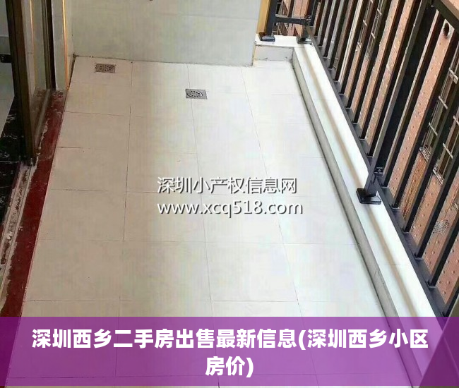 深圳西乡二手房出售最新信息(深圳西乡小区房价)