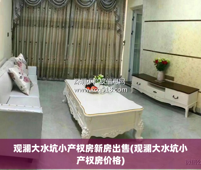 观澜大水坑小产权房新房出售(观澜大水坑小产权房价格)