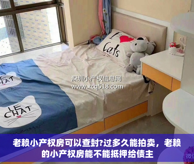 老赖小产权房可以查封?过多久能拍卖，老赖的小产权房能不能抵押给债主