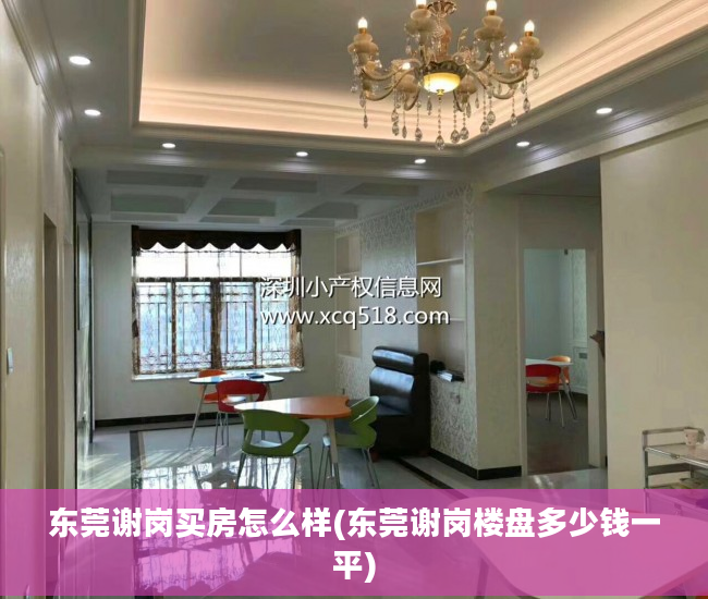 东莞谢岗买房怎么样(东莞谢岗楼盘多少钱一平)