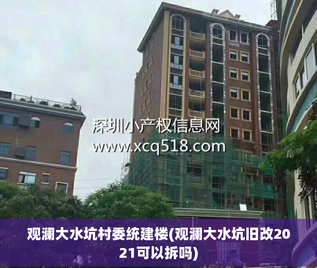 观澜大水坑村委统建楼(观澜大水坑旧改2021可以拆吗)