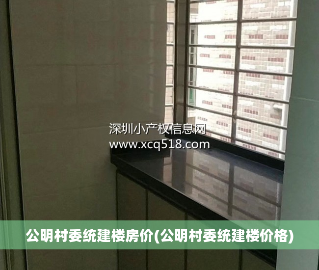 公明村委统建楼房价(公明村委统建楼价格)