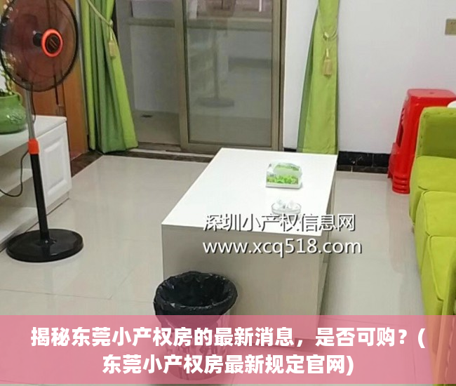 揭秘东莞小产权房的最新消息，是否可购？(东莞小产权房最新规定官网)