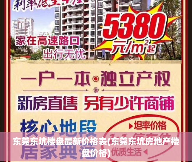 东莞东坑楼盘最新价格表(东莞东坑房地产楼盘价格)