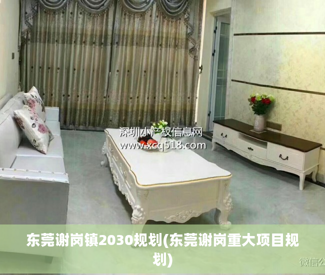 东莞谢岗镇2030规划(东莞谢岗重大项目规划)