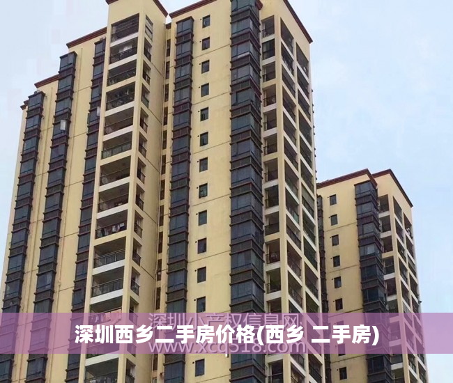 深圳西乡二手房价格(西乡 二手房)