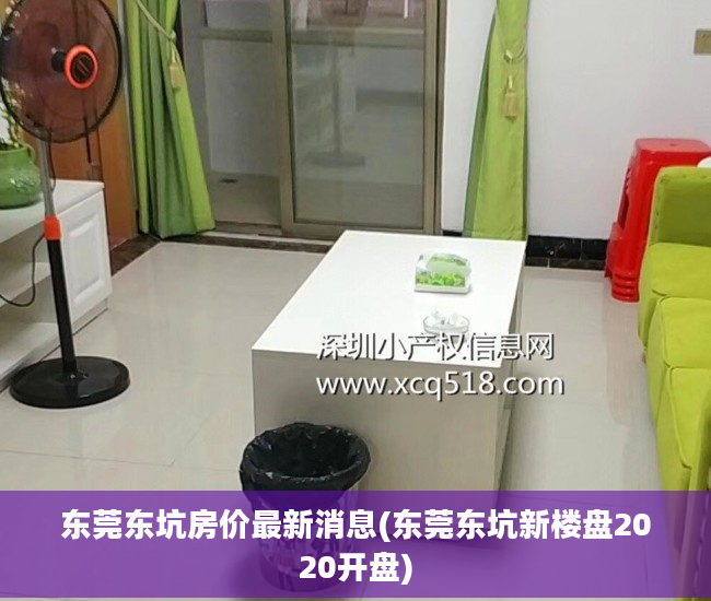 东莞东坑房价最新消息(东莞东坑新楼盘2020开盘)