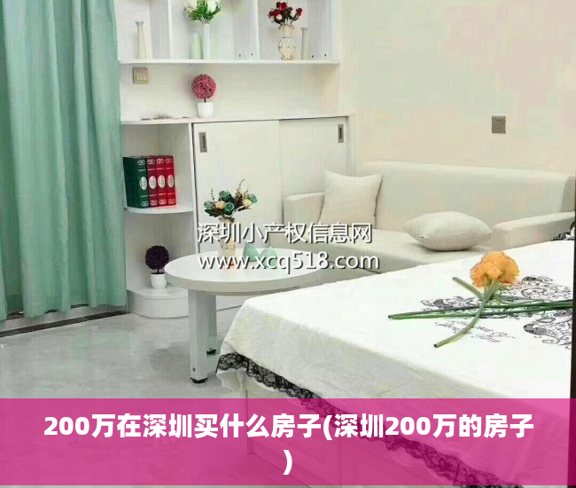 200万在深圳买什么房子(深圳200万的房子)