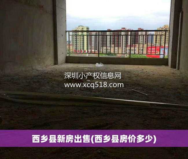 西乡县新房出售(西乡县房价多少)