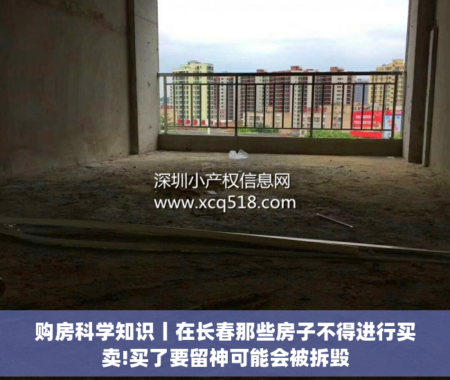 购房科学知识丨在长春那些房子不得进行买卖!买了要留神可能会被拆毁