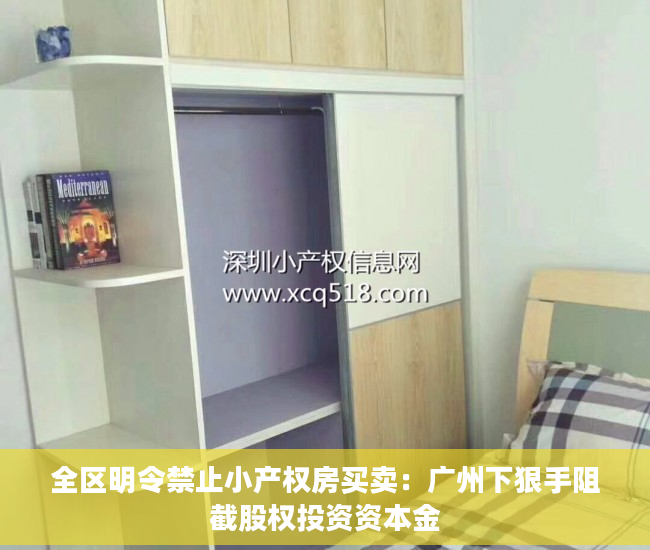 全区明令禁止小产权房买卖：广州下狠手阻截股权投资资本金