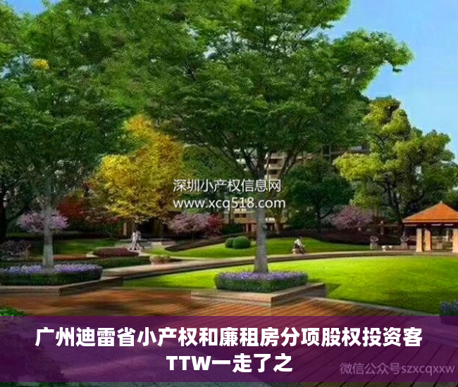 广州迪雷省小产权和廉租房分项股权投资客TTW一走了之