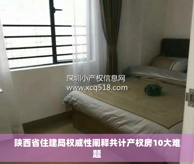 陕西省住建局权威性阐释共计产权房10大难题