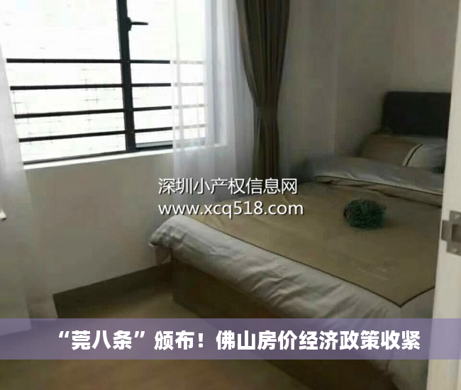 “莞八条”颁布！佛山房价经济政策收紧