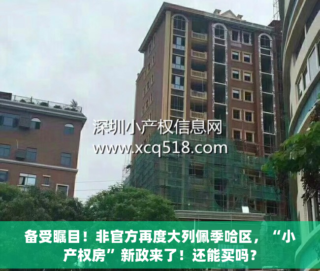 备受瞩目！非官方再度大列佩季哈区，“小产权房”新政来了！还能买吗？