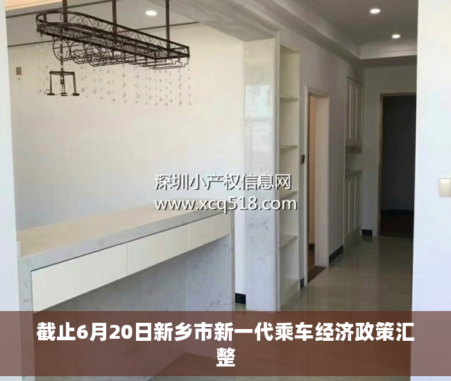 截止6月20日新乡市新一代乘车经济政策汇整