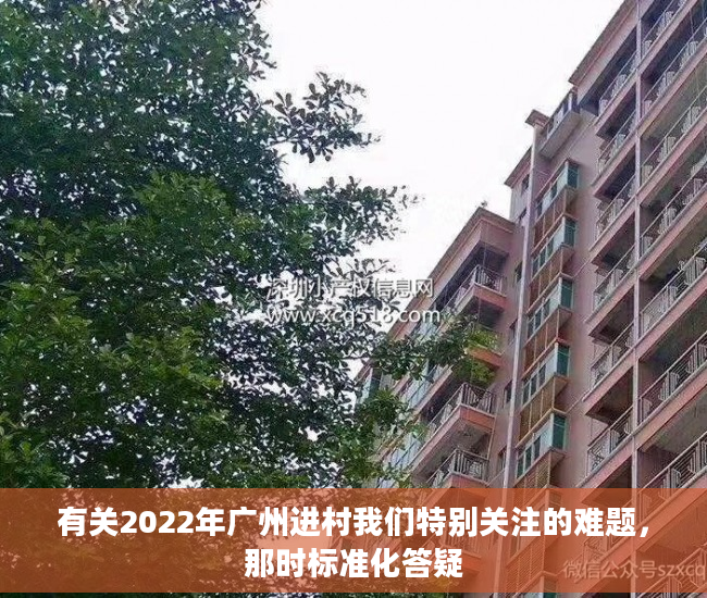 有关2022年广州进村我们特别关注的难题，那时标准化答疑