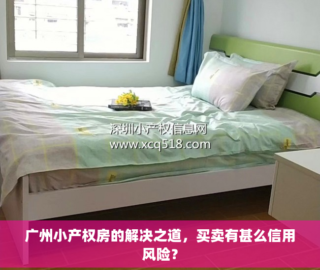 广州小产权房的解决之道，买卖有甚么信用风险？