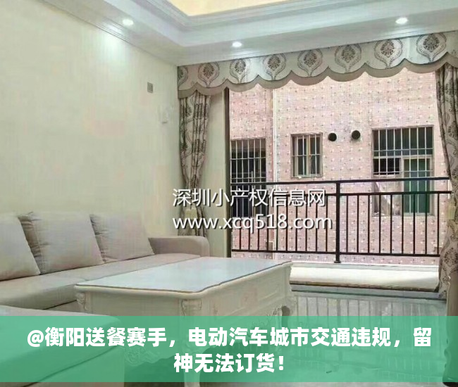 @衡阳送餐赛手，电动汽车城市交通违规，留神无法订货！