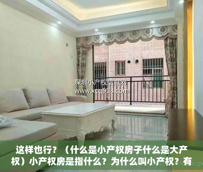 这样也行？（什么是小产权房子什么是大产权）小产权房是指什么？为什么叫小产权？有大产权吗？，请问什么叫做小产权房?，