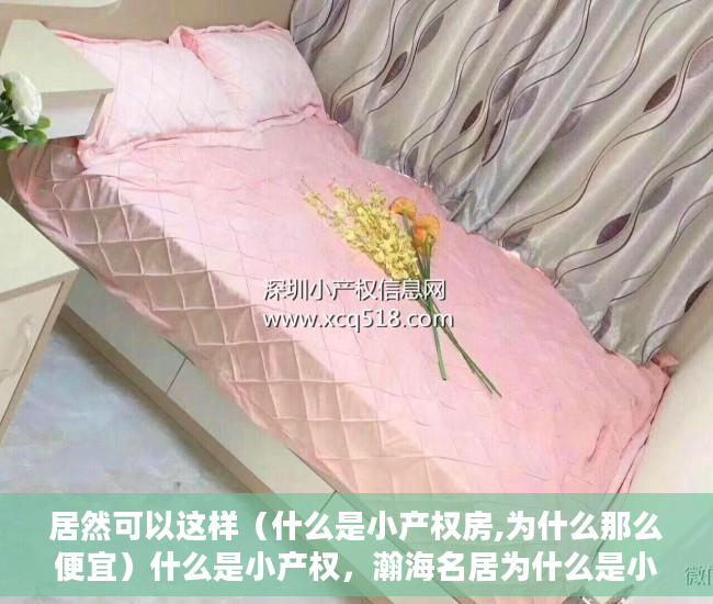 居然可以这样（什么是小产权房,为什么那么便宜）什么是小产权，瀚海名居为什么是小产权，