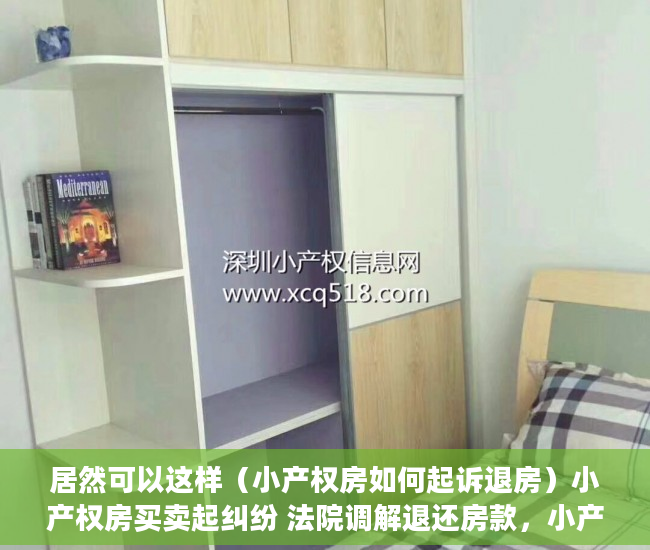 居然可以这样（小产权房如何起诉退房）小产权房买卖起纠纷 法院调解退还房款，小产权房民事调解，