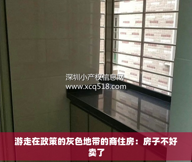 游走在政策的灰色地带的商住房：房子不好卖了
