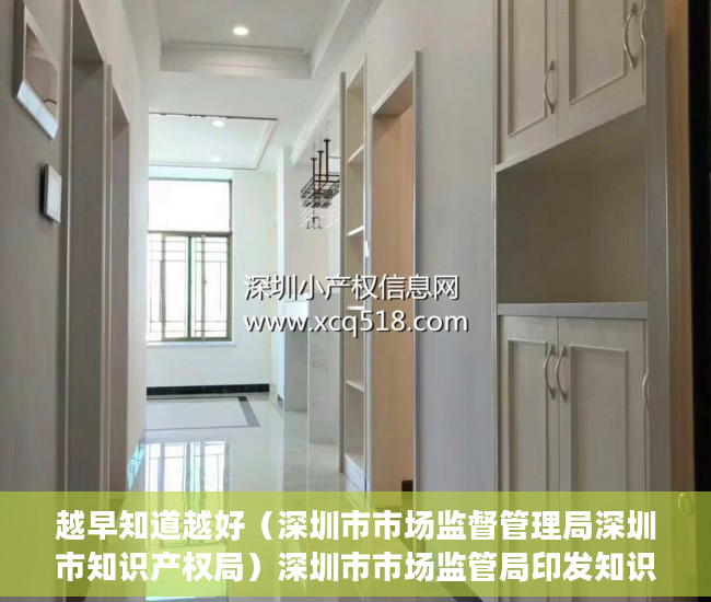 越早知道越好（深圳市市场监督管理局深圳市知识产权局）深圳市市场监管局印发知识产权行政执法技术调查官管理办法，深圳市市场监督管理局人员，