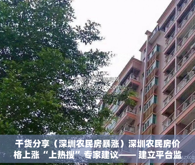干货分享（深圳农民房暴涨）深圳农民房价格上涨“上热搜”专家建议―― 建立平台监管小产权房交易，深圳农民房最新政策，