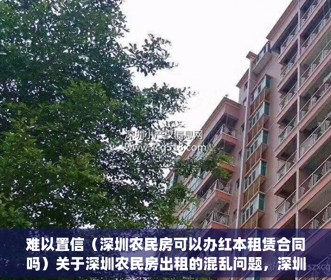 难以置信（深圳农民房可以办红本租赁合同吗）关于深圳农民房出租的混乱问题，深圳农民房办不了租赁合同了，