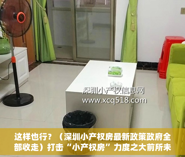 这样也行？（深圳小产权房最新政策政府全部收走）打击“小产权房”力度之大前所未有！深圳出台政策补“历史违建”漏洞，深圳解决小产权房有政策，