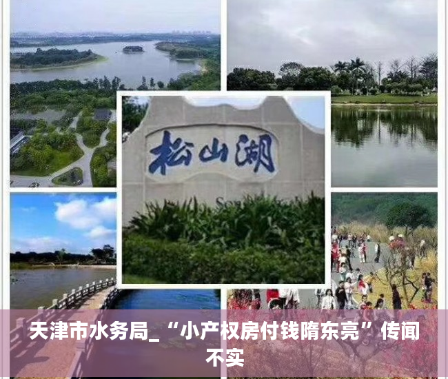天津市水务局_“小产权房付钱隋东亮”传闻不实