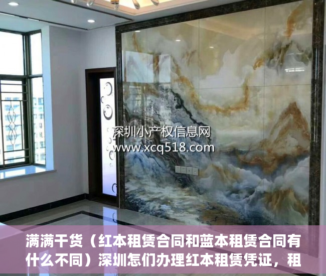 满满干货（红本租赁合同和蓝本租赁合同有什么不同）深圳怎们办理红本租赁凭证，租赁红本的作用，