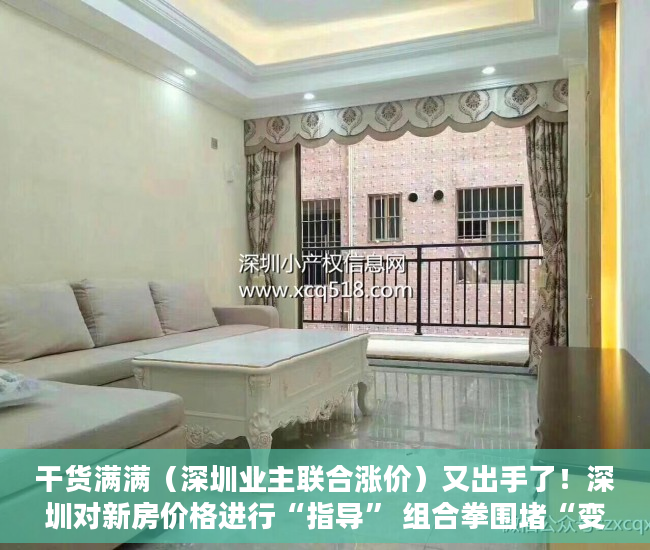 干货满满（深圳业主联合涨价）又出手了！深圳对新房价格进行“指导” 组合拳围堵“变相涨价”，深圳新房尾盘，