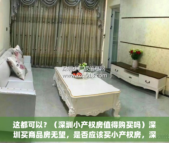 这都可以？（深圳小产权房值得购买吗）深圳买商品房无望，是否应该买小产权房，深圳小产权房到底可不可以买，