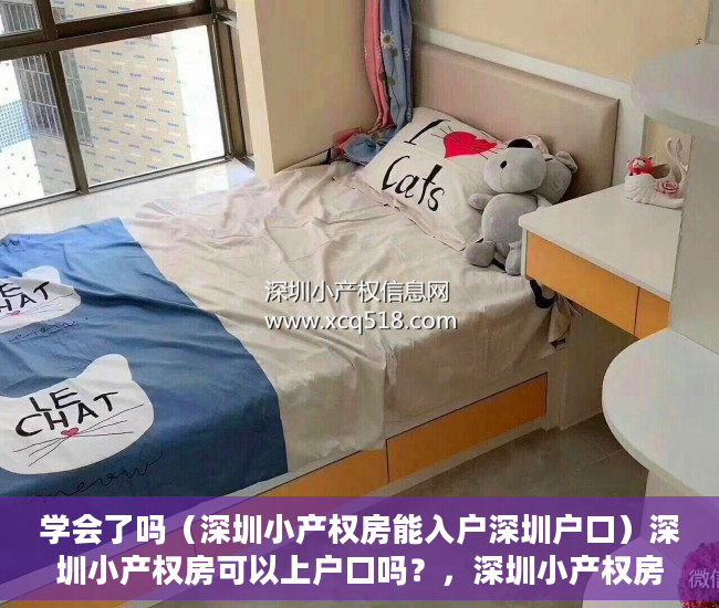 学会了吗（深圳小产权房能入户深圳户口）深圳小产权房可以上户口吗？，深圳小产权房能入户吗，