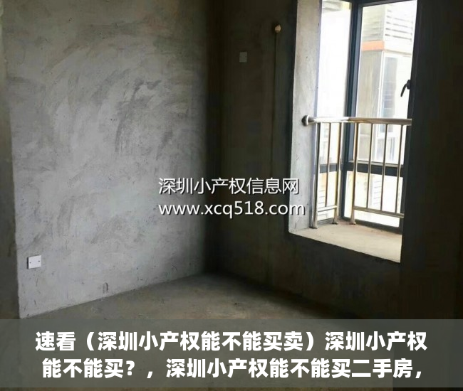 速看（深圳小产权能不能买卖）深圳小产权能不能买？，深圳小产权能不能买二手房，