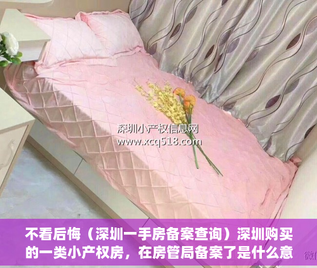 不看后悔（深圳一手房备案查询）深圳购买的一类小产权房，在房管局备案了是什么意思？，深圳一手房备案价查询，