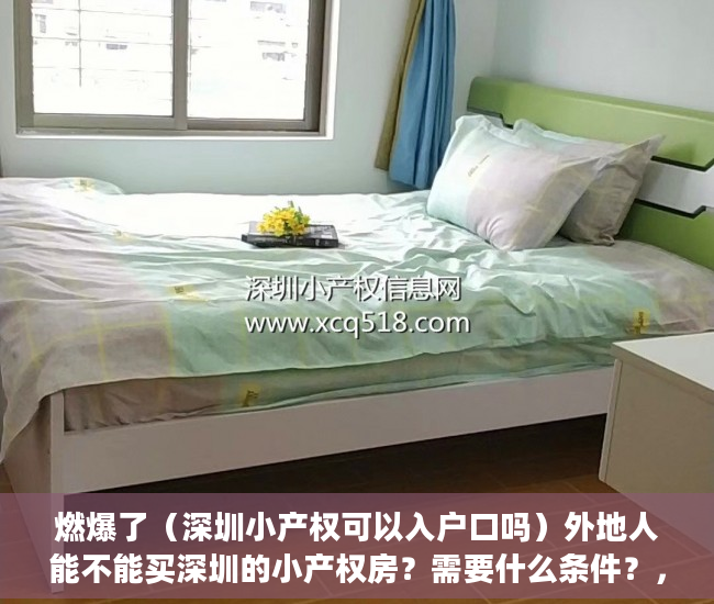 燃爆了（深圳小产权可以入户口吗）外地人能不能买深圳的小产权房？需要什么条件？，深圳小产权房能入户吗，
