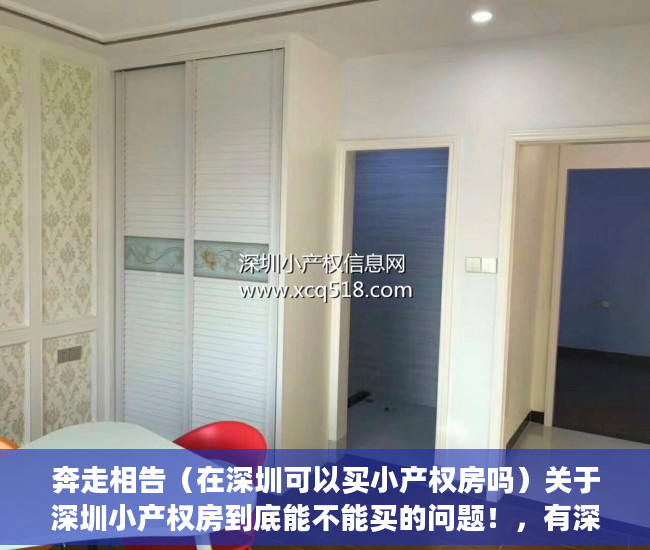 奔走相告（在深圳可以买小产权房吗）关于深圳小产权房到底能不能买的问题！，有深圳小产权房还可以买安居房吗知乎，