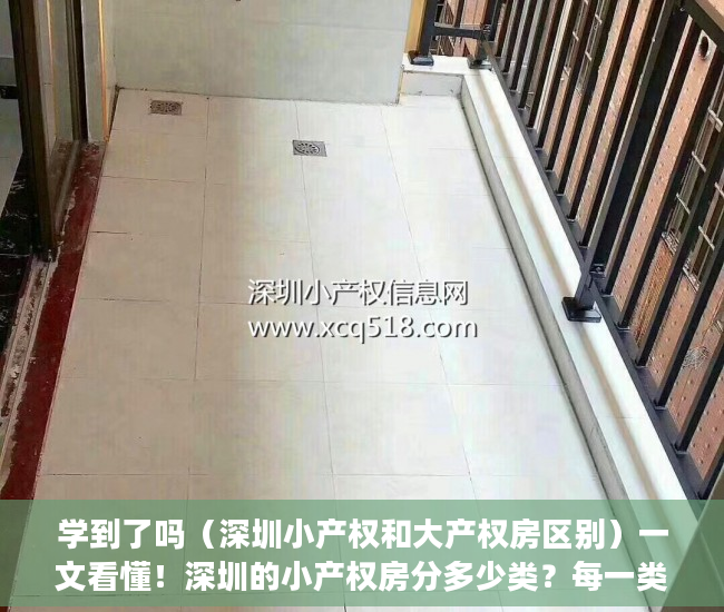 学到了吗（深圳小产权和大产权房区别）一文看懂！深圳的小产权房分多少类？每一类又怎么细分？，深圳小产权类型，