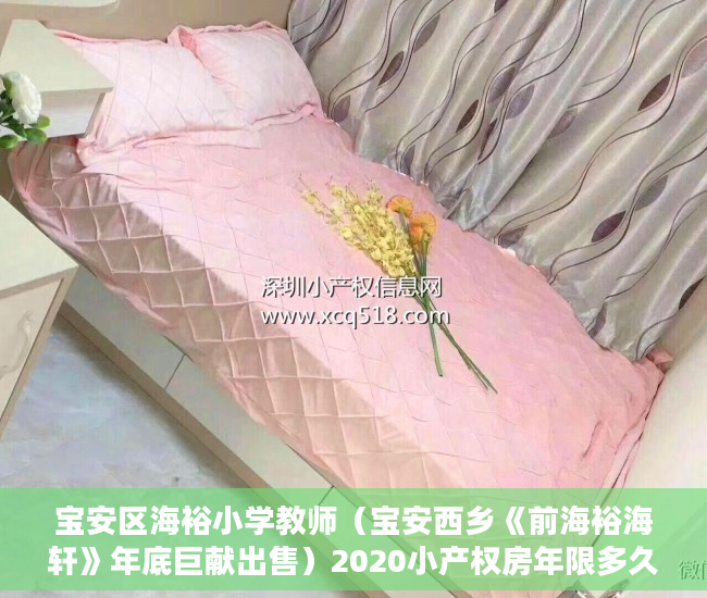 宝安区海裕小学教师（宝安西乡《前海裕海轩》年底巨献出售）2020小产权房年限多久，
