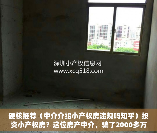 硬核推荐（中介介绍小产权房违规吗知乎）投资小产权房？这位房产中介，骗了2000多万元……，中介介绍小产权房违规吗怎么举报，