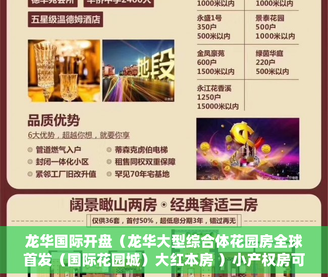 龙华国际开盘（龙华大型综合体花园房全球首发（国际花园城）大红本房 ）小产权房可以居住多久，