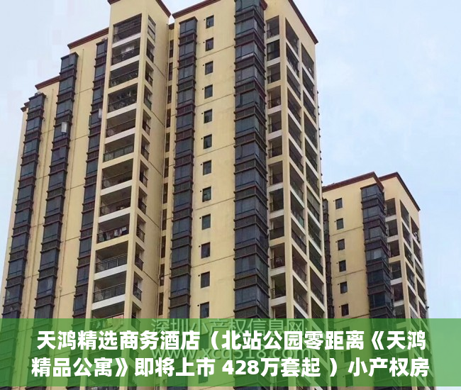 天鸿精选商务酒店（北站公园零距离《天鸿精品公寓》即将上市 428万套起 ）小产权房多久年，