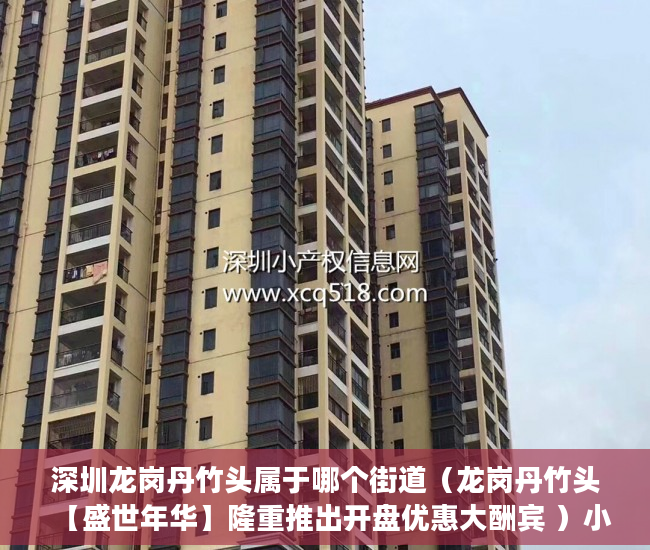 深圳龙岗丹竹头属于哪个街道（龙岗丹竹头【盛世年华】隆重推出开盘优惠大酬宾 ）小产权房屋该怎么办，