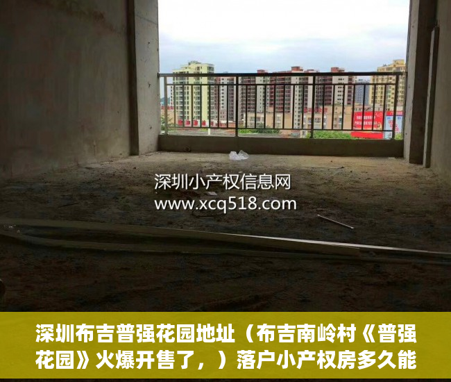 深圳布吉普强花园地址（布吉南岭村《普强花园》火爆开售了，）落户小产权房多久能买，