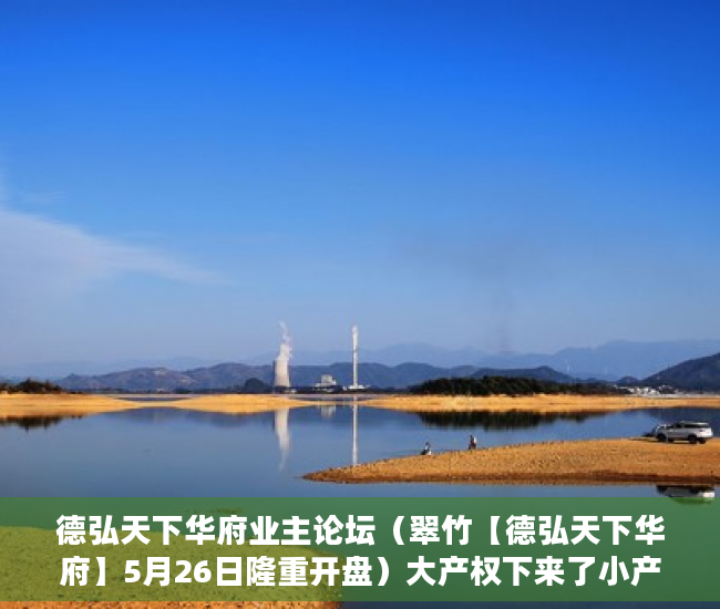 德弘天下华府业主论坛（翠竹【德弘天下华府】5月26日隆重开盘）大产权下来了小产权多久能下来，