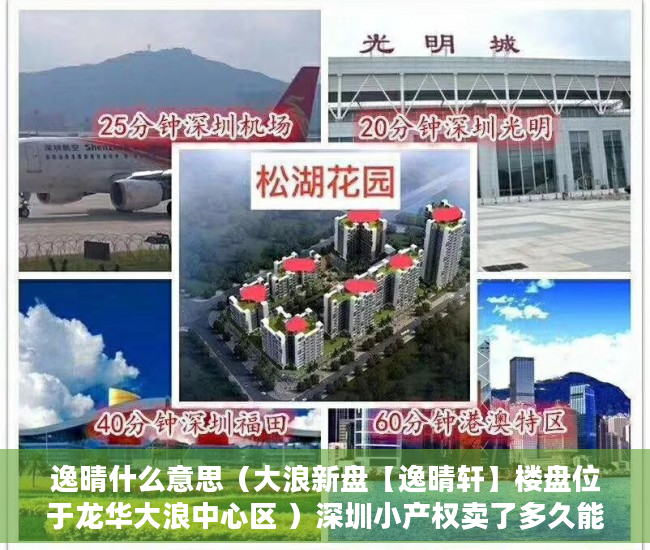 逸晴什么意思（大浪新盘【逸晴轩】楼盘位于龙华大浪中心区 ）深圳小产权卖了多久能申请公租房，