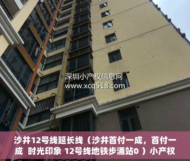 沙井12号线延长线（沙井首付一成，首付一成  时光印象 12号线地铁步涌站0 ）小产权房多久交房，